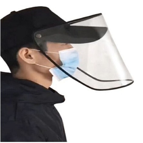 Casquette avec bouclier PVC