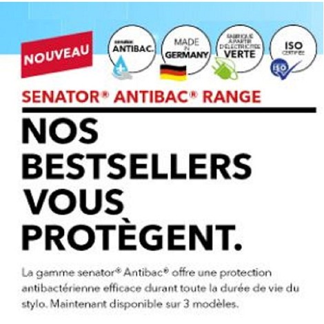 Stylo à bille antibactérien