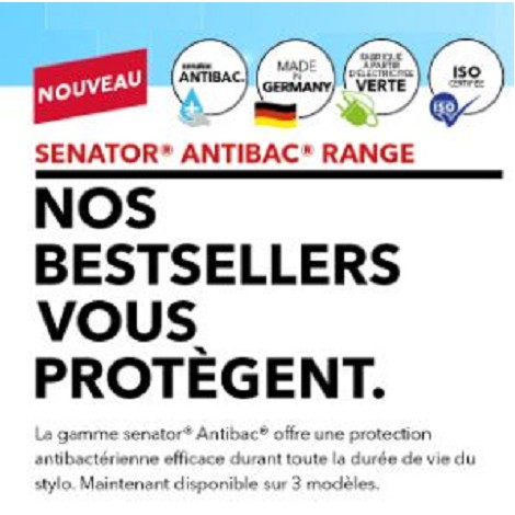 Stylo à bille antibactérien