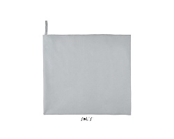 Serviette publicitaire blanche en microfibre 70 x 120 cm