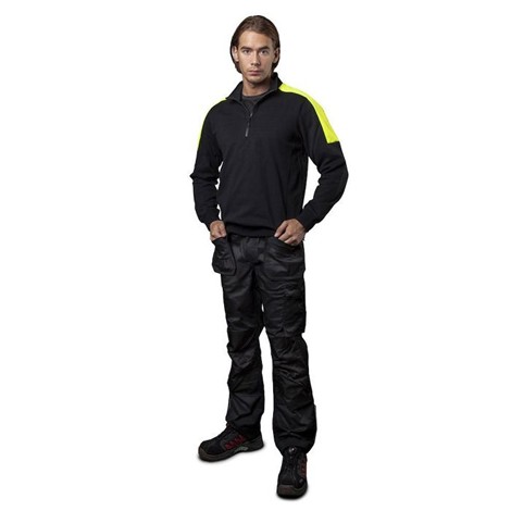 Sweatshirt double face zip homme