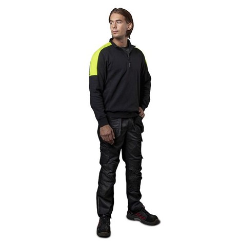 Sweatshirt double face zip homme