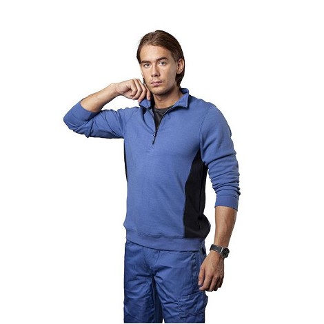 Sweatshirt double face zip homme