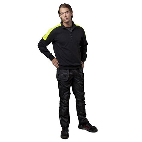 Sweatshirt double face zip homme