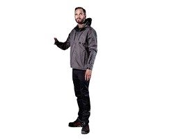 Veste softshell doublée capuche homme