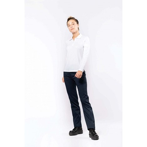 Polo ML femme antibactérien