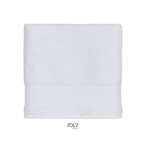 Serviette de toilette blanche 50 x 100 cm
