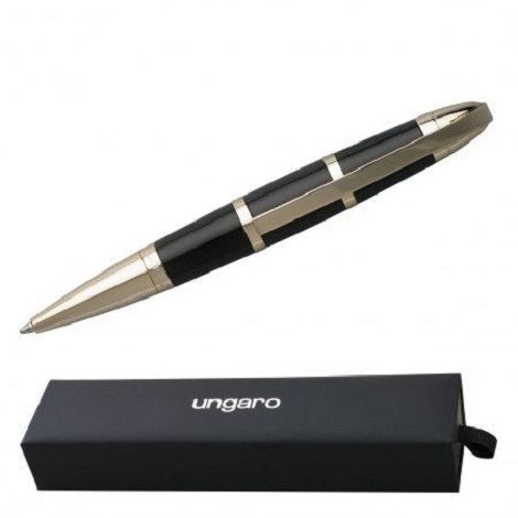 Stylo bille Sienna black & gold
