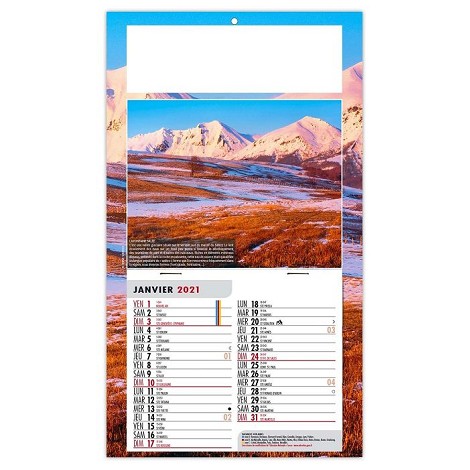 Calendrier 1 vue 2021