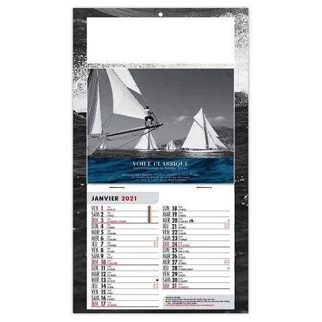 Calendrier 1 vue 2021
