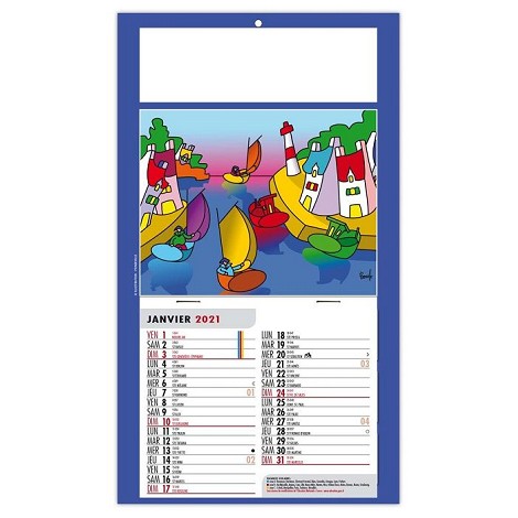 Calendrier 1 vue 2021