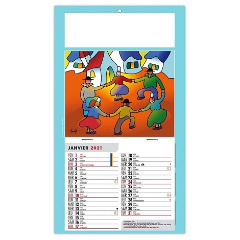Calendrier 1 vue 2021