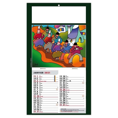 Calendrier 1 vue 2021