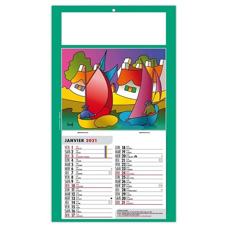 Calendrier 1 vue 2021