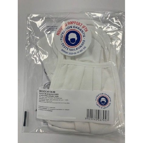 Masque en tissu lavable 100 fois