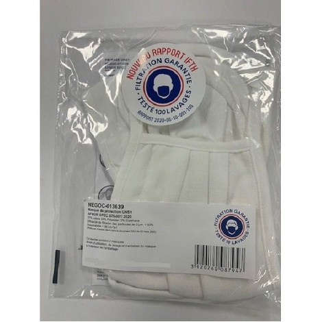 Masque en tissu lavable 120 fois