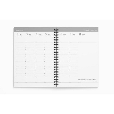 Agenda semainier personnalisé
