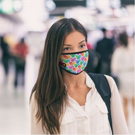 Masque personnalisé en quadrichromie