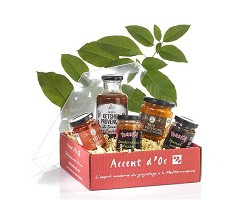 Coffret garni alimentaire