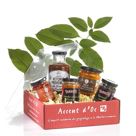 Coffret garni alimentaire