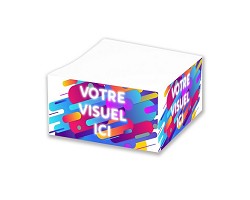 Bloc cube personnalisé 9x9x4,5 cm