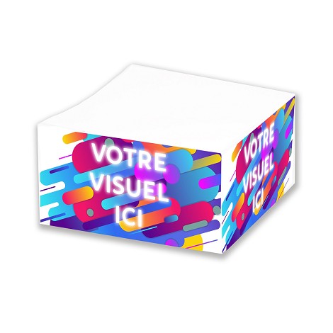 Bloc cube personnalisé 9x9x4,5 cm