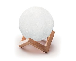 Enceinte lune avec socle en bois