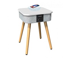 TABLE BASSE ENCEINTE ET CHARGEUR INDUCTION INTÉGRÉ