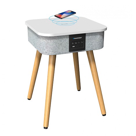 TABLE BASSE ENCEINTE ET CHARGEUR INDUCTION INTÉGRÉ