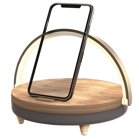 Enceinte LED bluetooth chargeur à induction