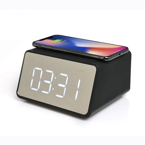 Enceinte radio réveil bluetooth