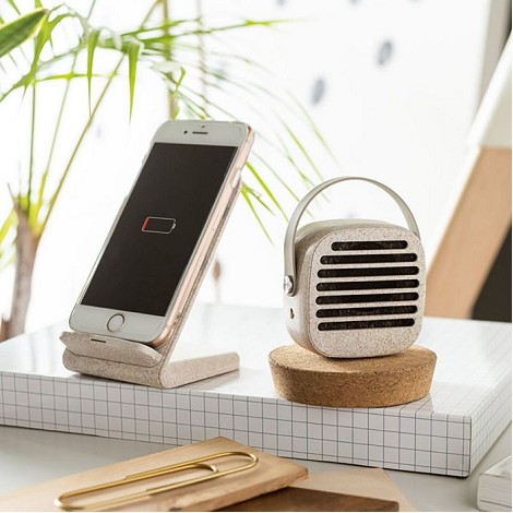 Enceinte en fibre de paille de blé