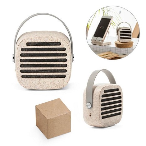 Enceinte en fibre de paille de blé