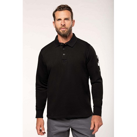 Sweat-shirt col polo