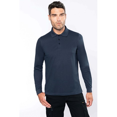 Polo manches longues homme