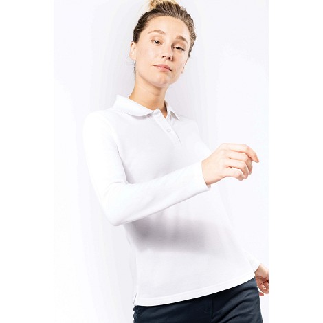 Polo manches longues femme