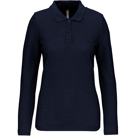 Polo manches longues femme