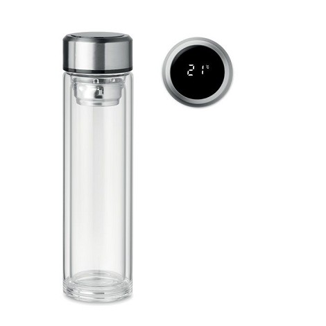 Bouteille avec infuseur et thermomètre