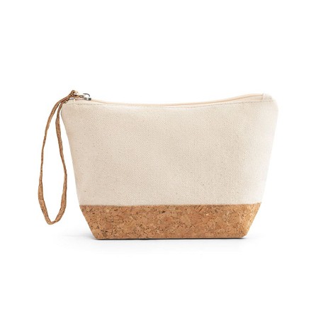 Trousse de toilette en coton et liège