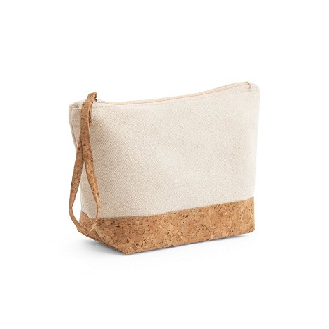 Trousse de toilette en coton et liège