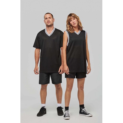 T-shirt à mailles ajourées