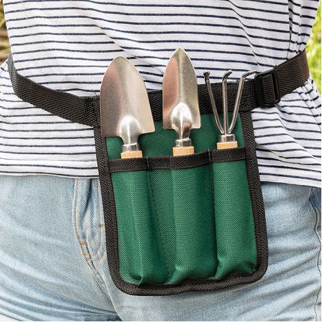Set de 3 outils de jardin en bois