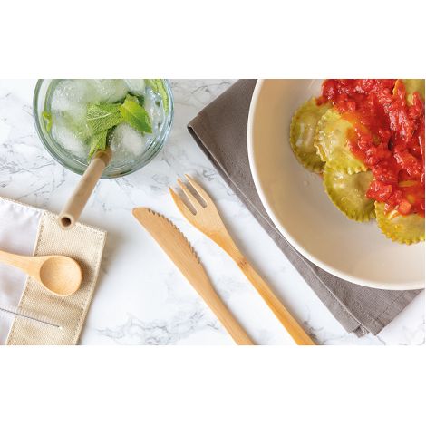 Set De Couverts De Voyage En Acier Inoxydable - Fourchette, Cuillère, Couteau, Baguettes - Réutilisable Avec Sac De Rangement Pour Camping, Bureau, Pique-nique