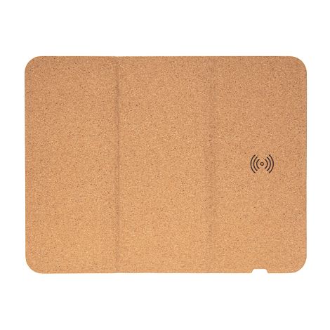 Tapis de souris en liège avec support téléphone