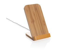 Support téléphone à induction 5W en bambou
