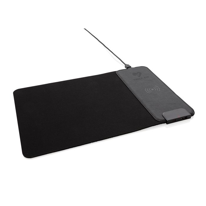  Tapis de souris avec ports USB et chargeur à induction