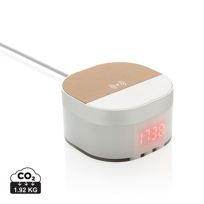  Chargeur à induction 5W avec horloge numérique Aria