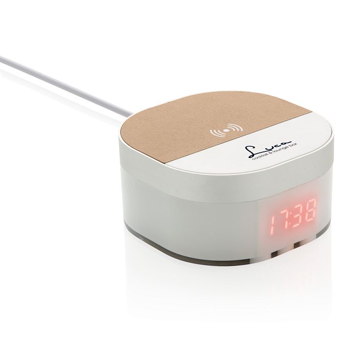  Chargeur à induction 5W avec horloge numérique Aria