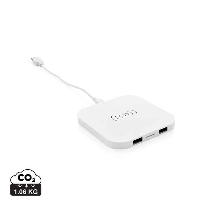  Station de chargement à induction 5W avec 2 ports USB