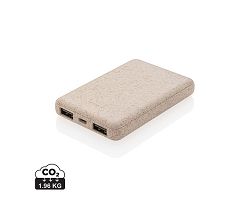 Batterie de secours de poche 5000 mAh en fibre de paille